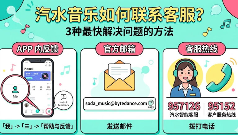 汽水音乐如何联系客服？官方渠道与问题解决全攻略